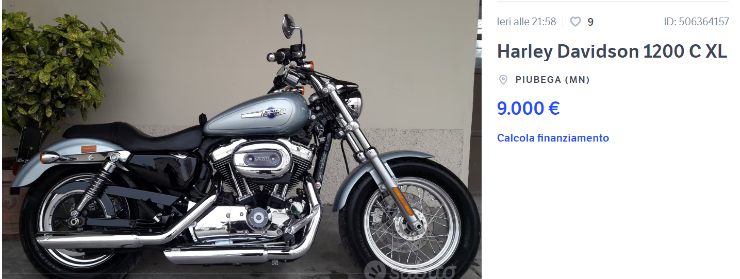 Harley Davidson 1200 C XL, occasione da non perdere