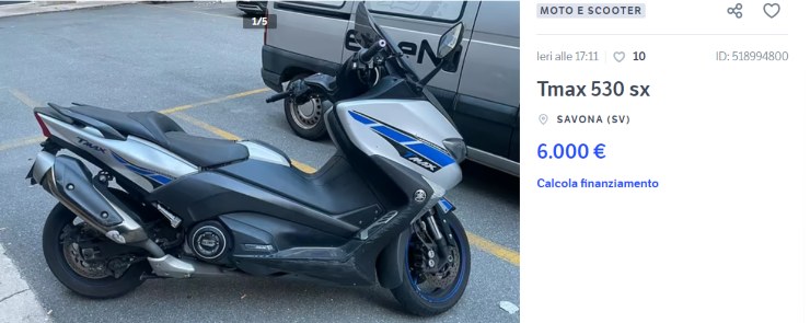 Yamaha TMax 530, l'occasione da cogliere al volo