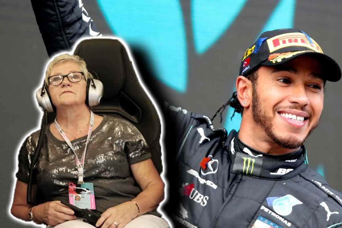Lewis Hamilton e la mamma