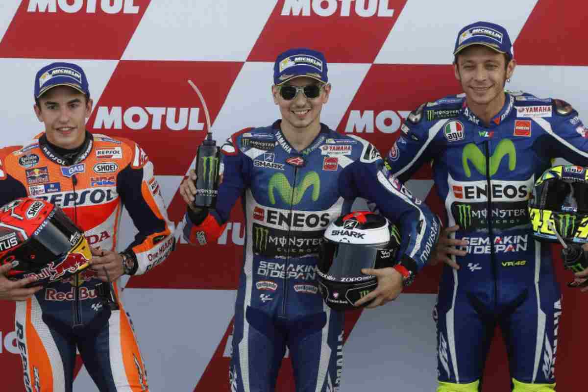 Il paragone tra Bagnaia e Marquez con la Yamaha di Rossi e Lorenzo (ANSA)