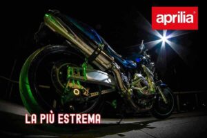 Ultima uscita motocicletta Aprilia modello estremo