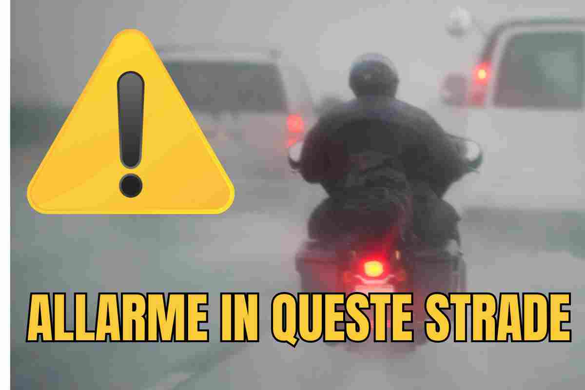 allarme moto strade