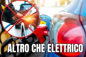 stop benzina altro che elettrico