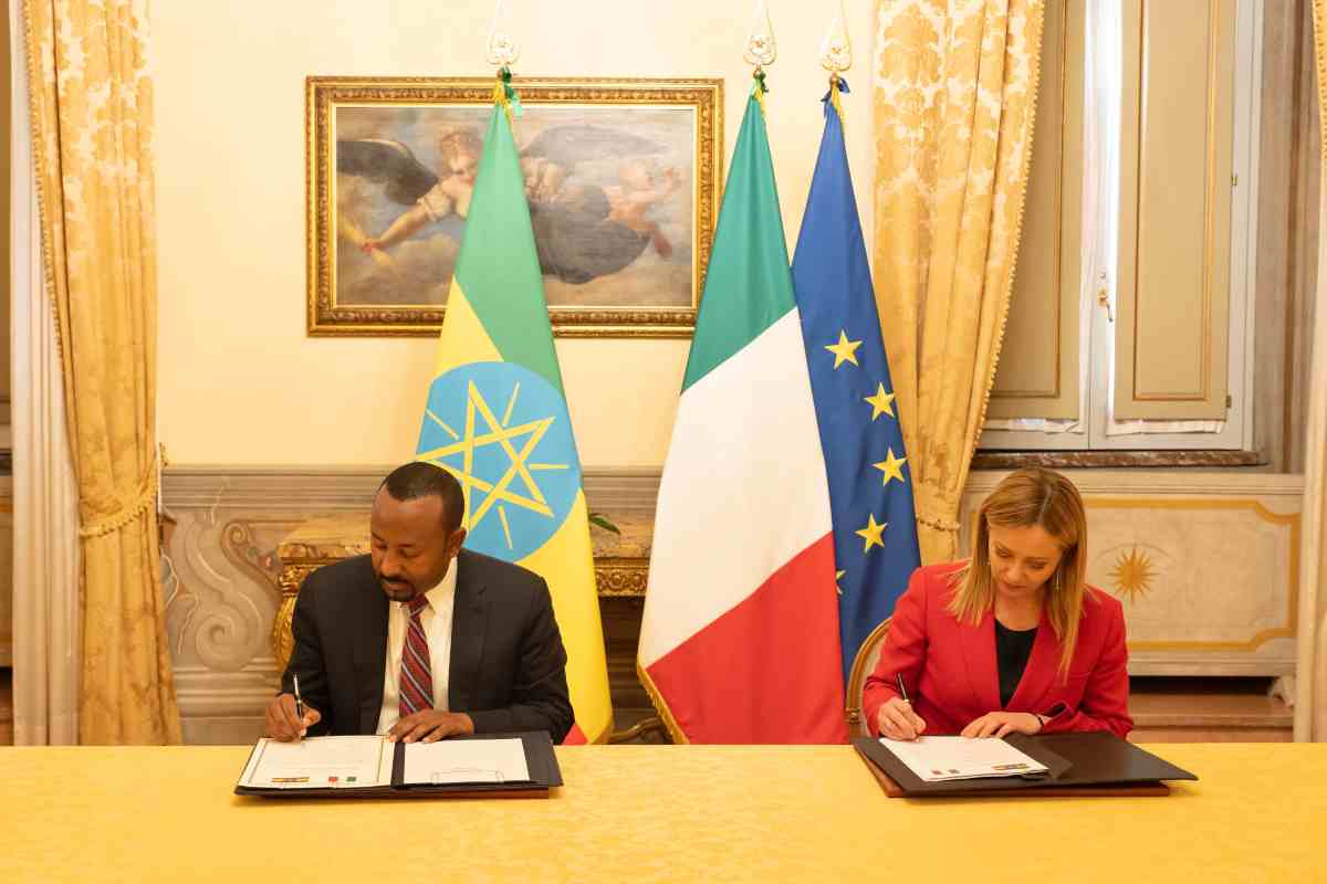 Meloni e Premier Etiopia firmano