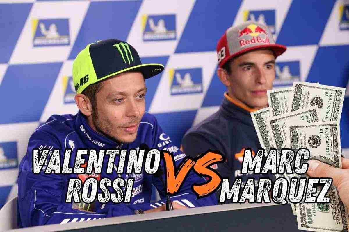 più ricco tra Marquez e Rossi