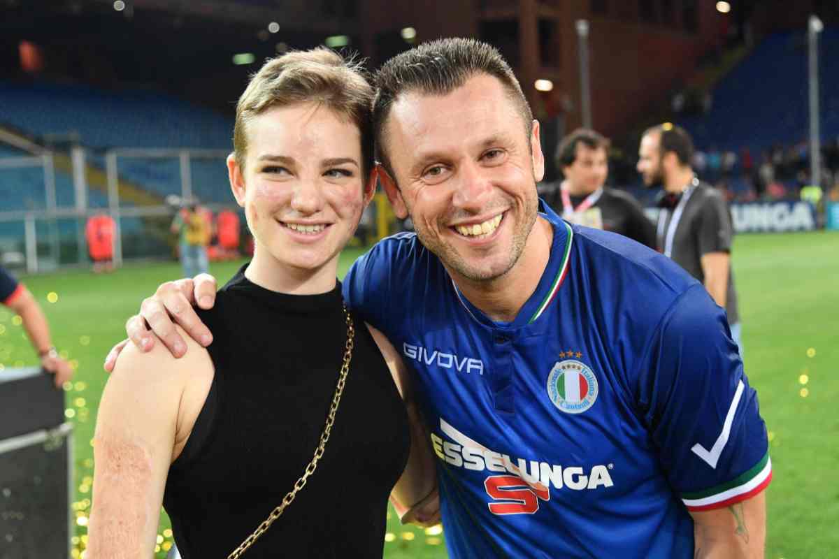 Antonio Cassano con Bebe Vio