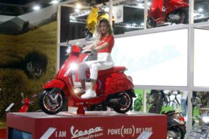 La Vespa Piaggio in esposizione