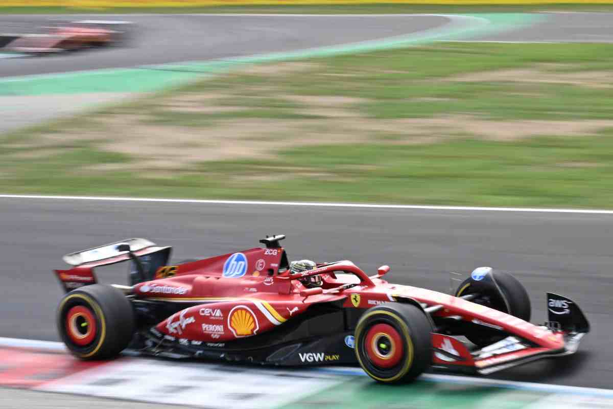 Ferrari sulla pista di Monza