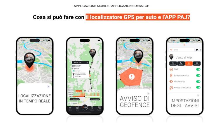 L'app PAJ GPS