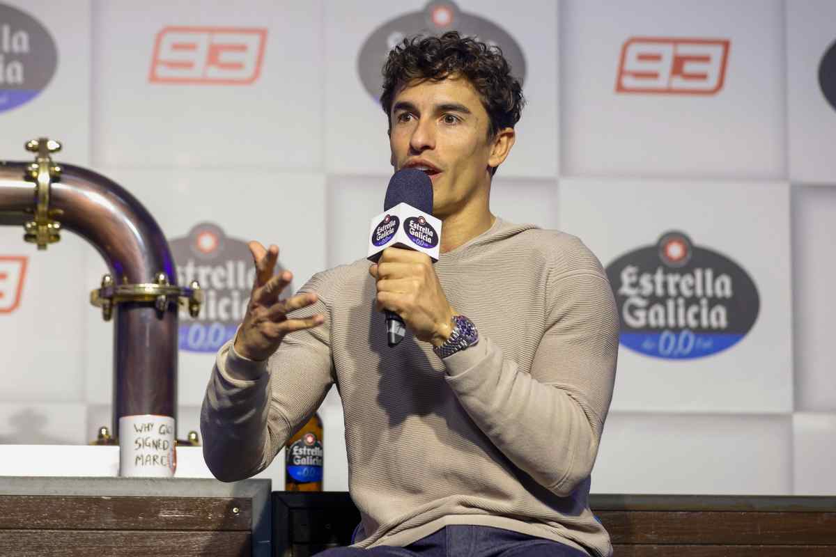 Marc Marquez durante un'intervista