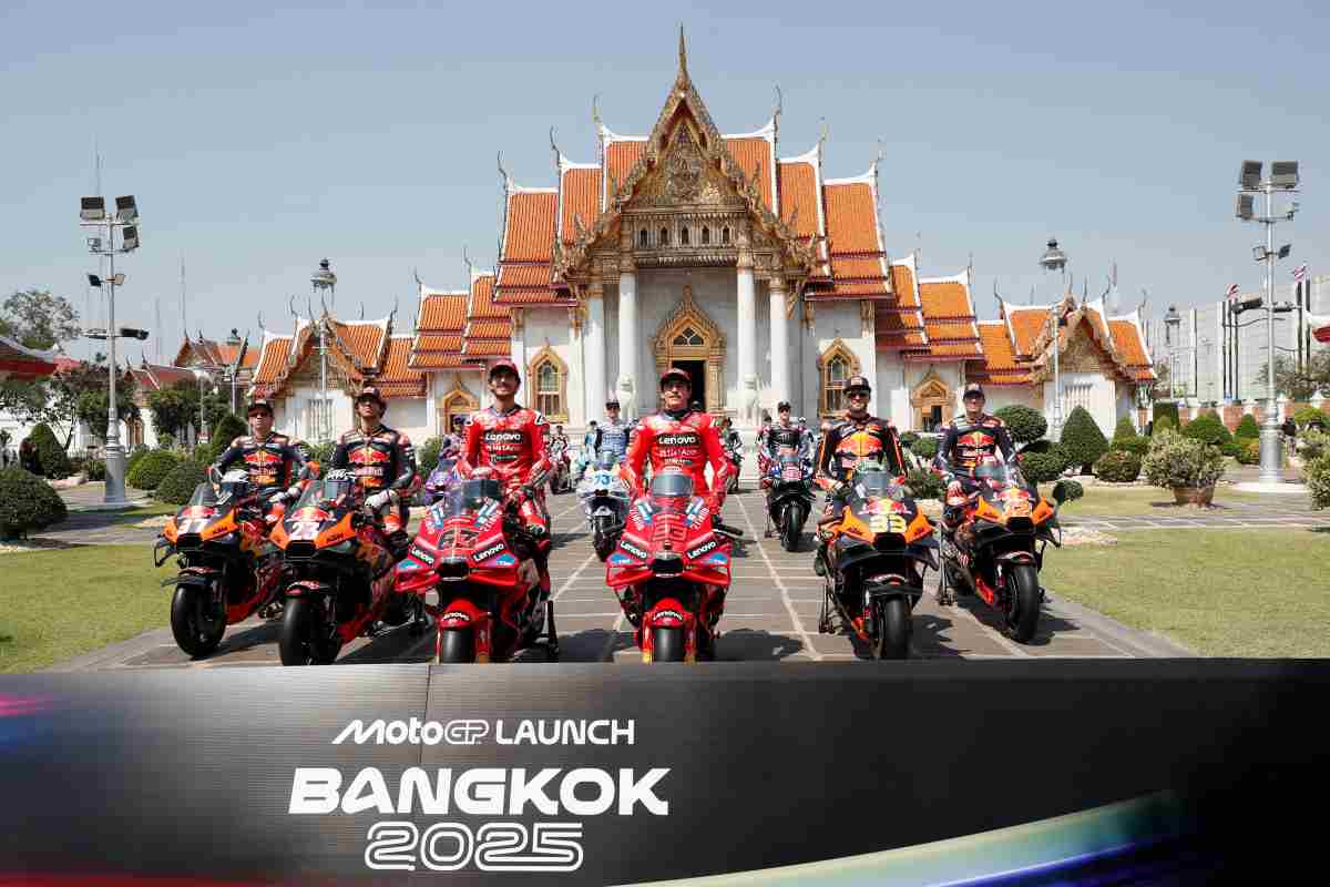 I piloti della MotoGP a Bangkok