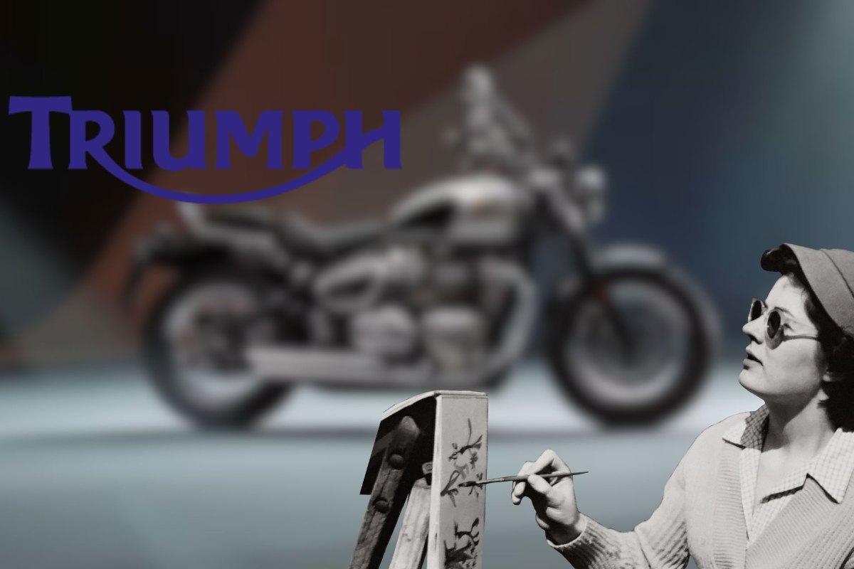 Triumph, il nuovo modello è disegnato da una pittrice