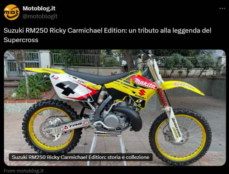 Suzuki RM250 Ricky Carmichael