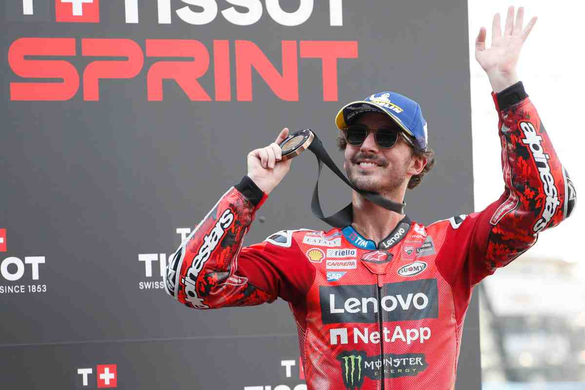 Bagnaia festeggia il terzo posto in Thailandia