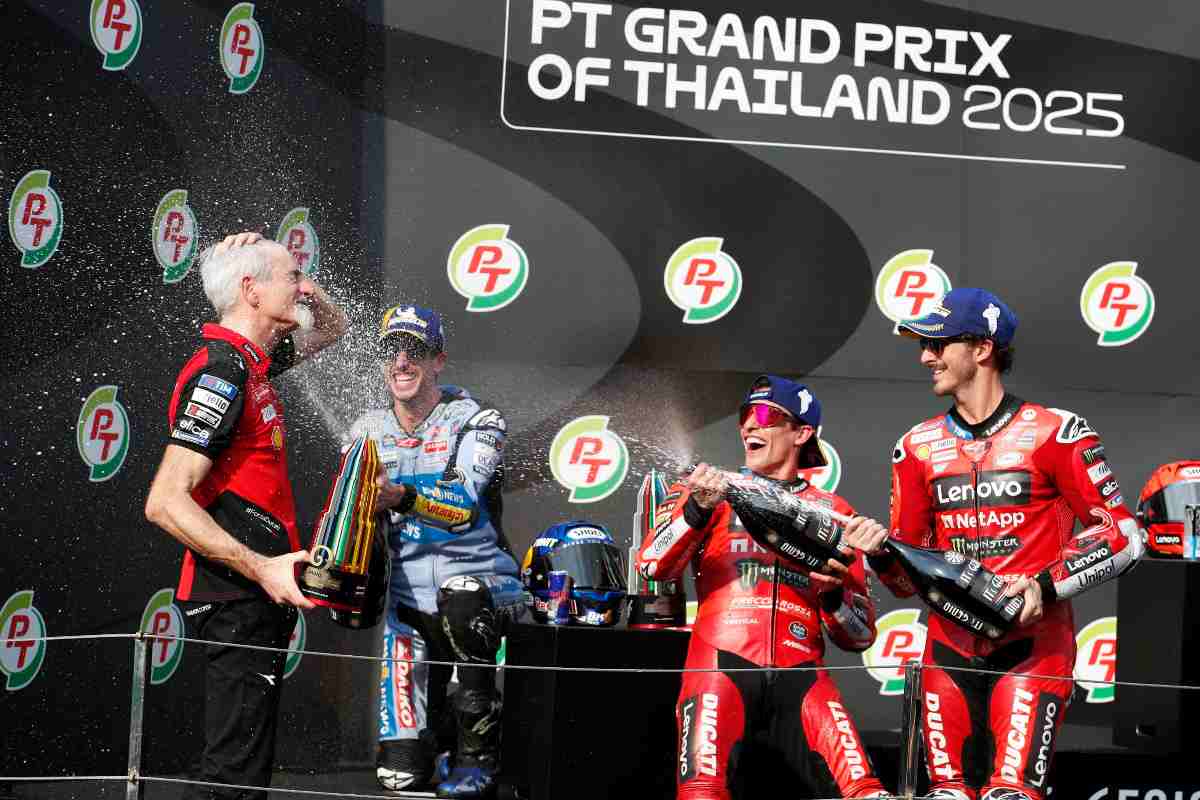 Ducati festeggia la vittoria in MotoGP