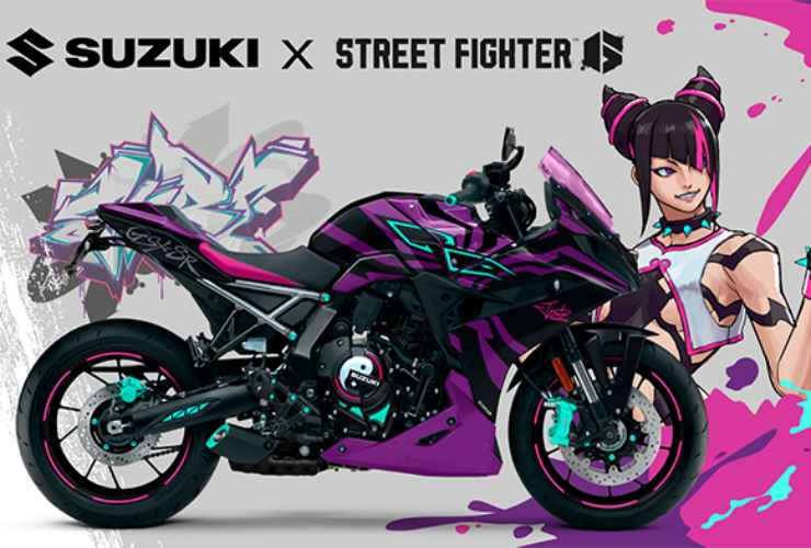 GSX-8R Suzuki JURI, la moto uscita da Street Fighter 6