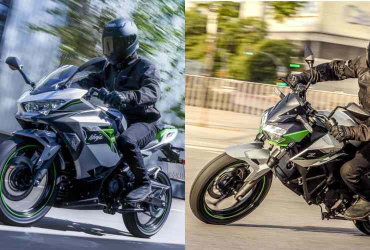 Kawasaki Ninja e-1 e Z e-1 si fermano in corsa