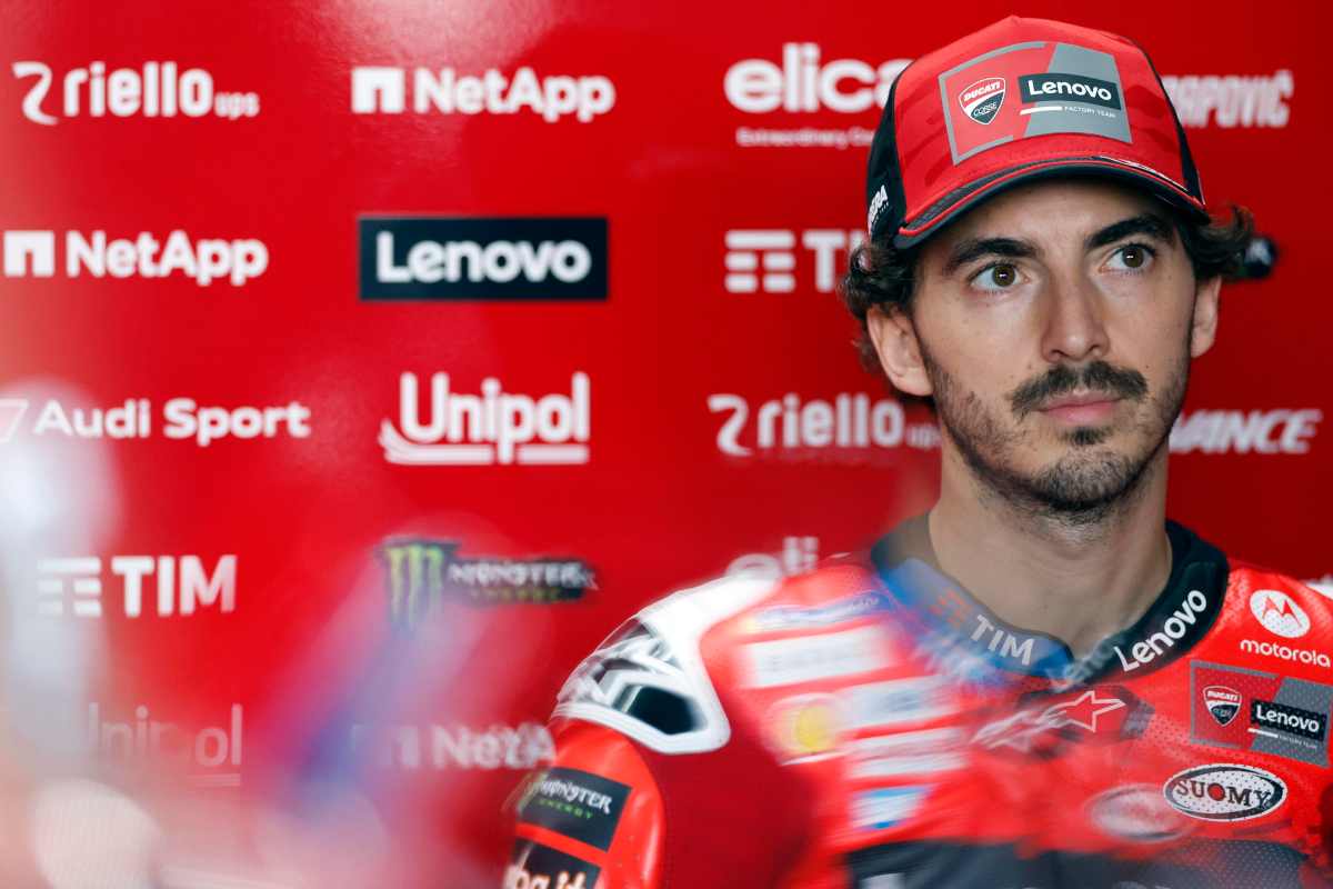 Pecco Bagnaia pensieroso