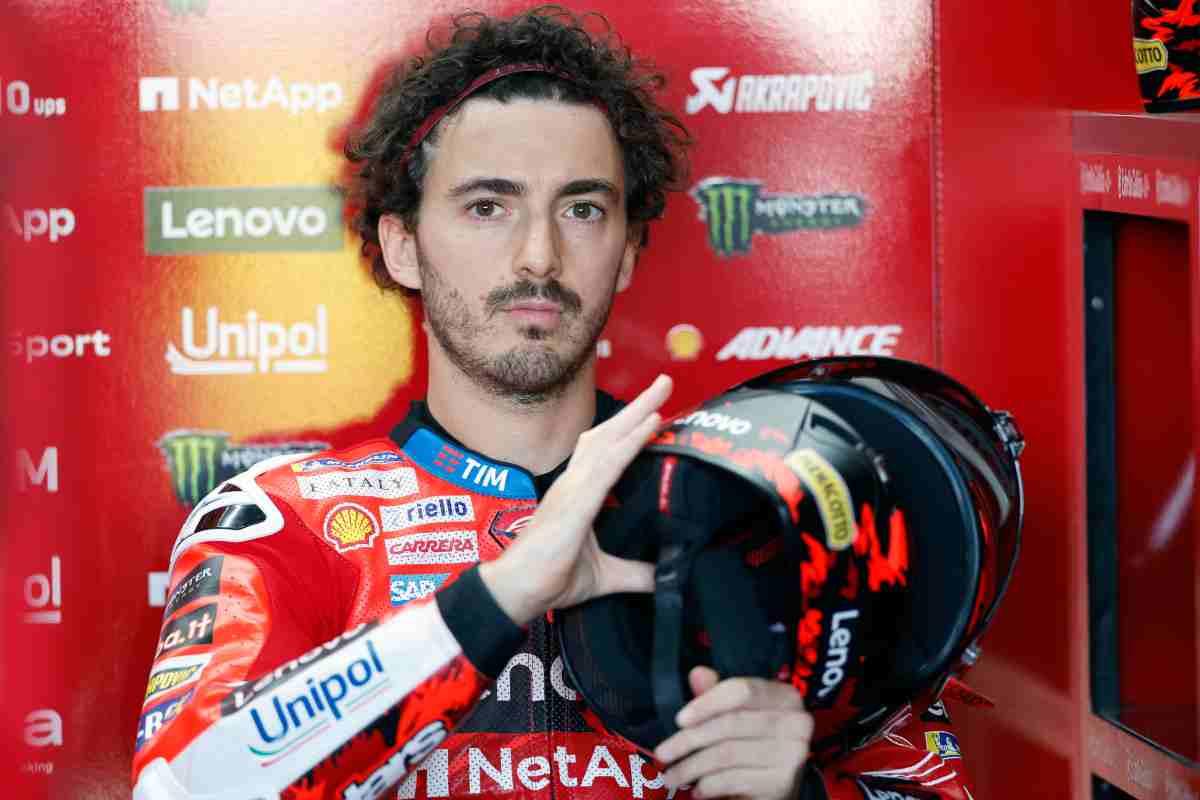 Bagnaia nel box Ducati