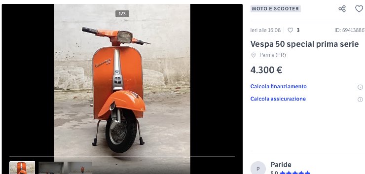 Vespa 50 Special prezzi e dettagli