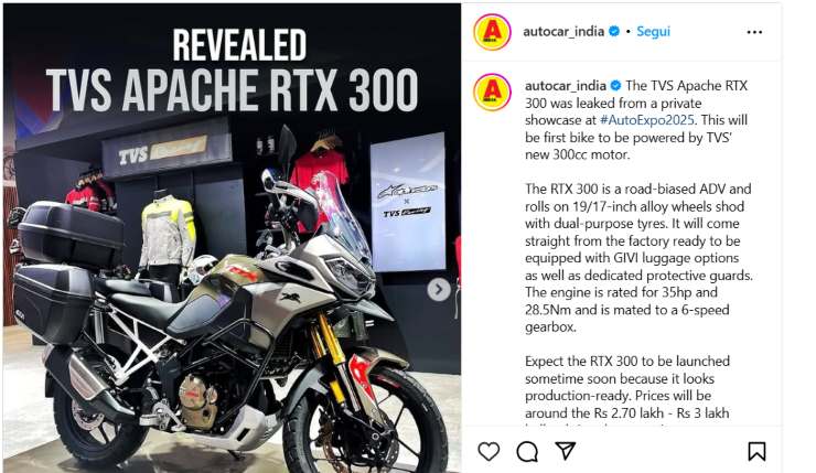 TVS Apache RTX 300 ADV